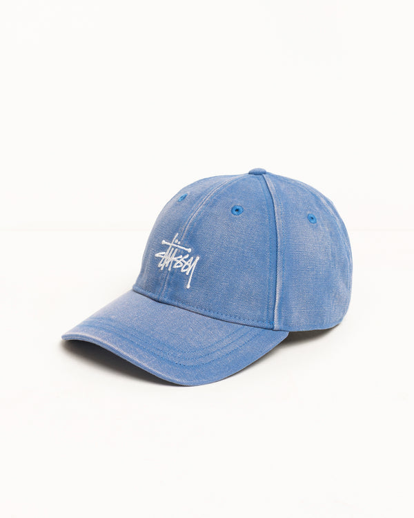 Stüssy BASIC STÜSSY CAP WASHED CANVAS Blue