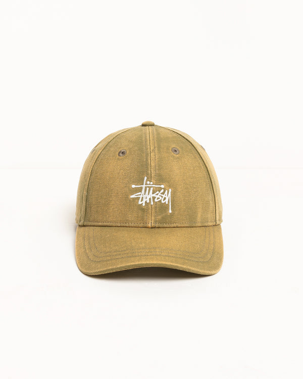 stüssy BASIC STÜSSY CAP WASHED CANVAS Green