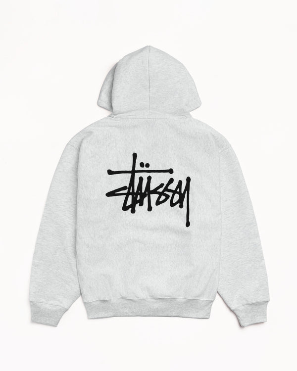 Stüssy BASIC STÜSSY ZIP HOODIE Ash Heather