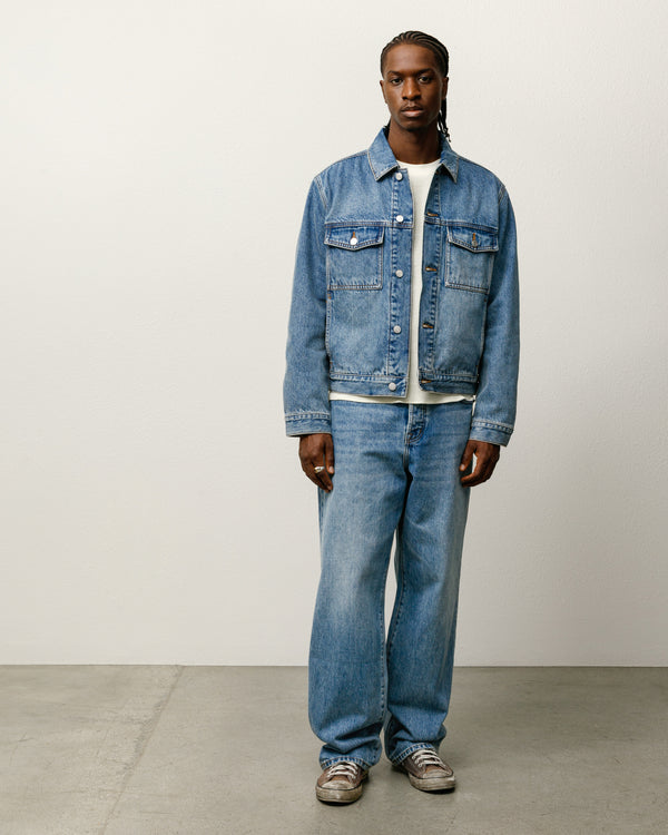 stüssy BIG OL' JEAN DENIM Indigo Stone Wash
