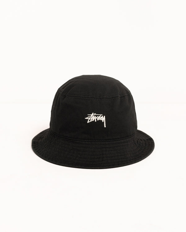 stüssy BUCKET HAT STOCK Black