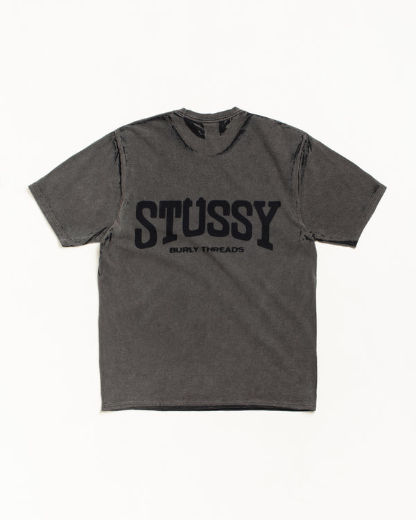 Stüssy BURLY STONE WASHED TEE Black