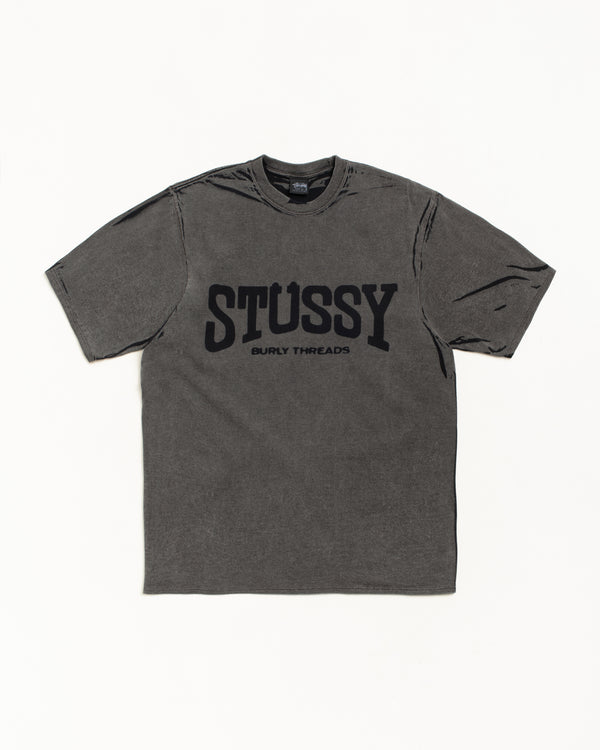 stüssy BURLY STONE WASHED TEE Black