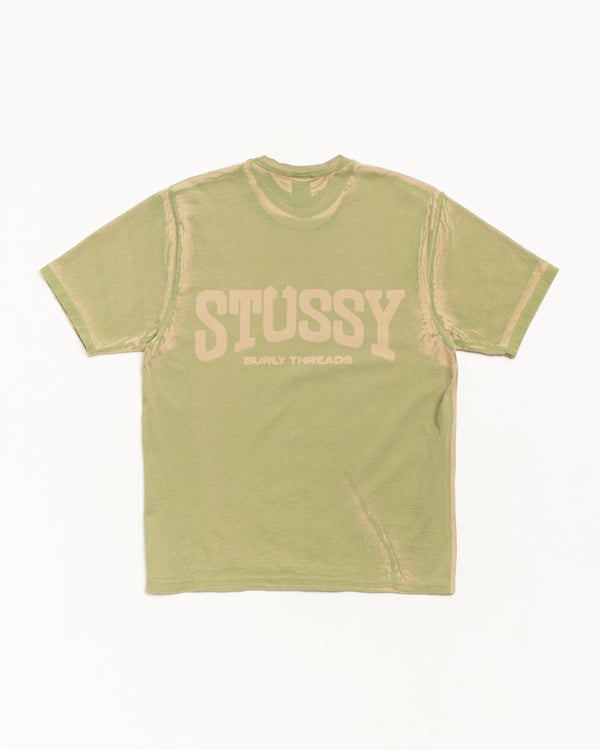 Stüssy BURLY STONE WASHED TEE Khaki