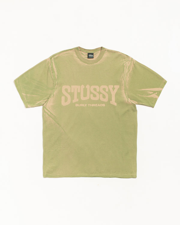 stüssy BURLY STONE WASHED TEE Khaki