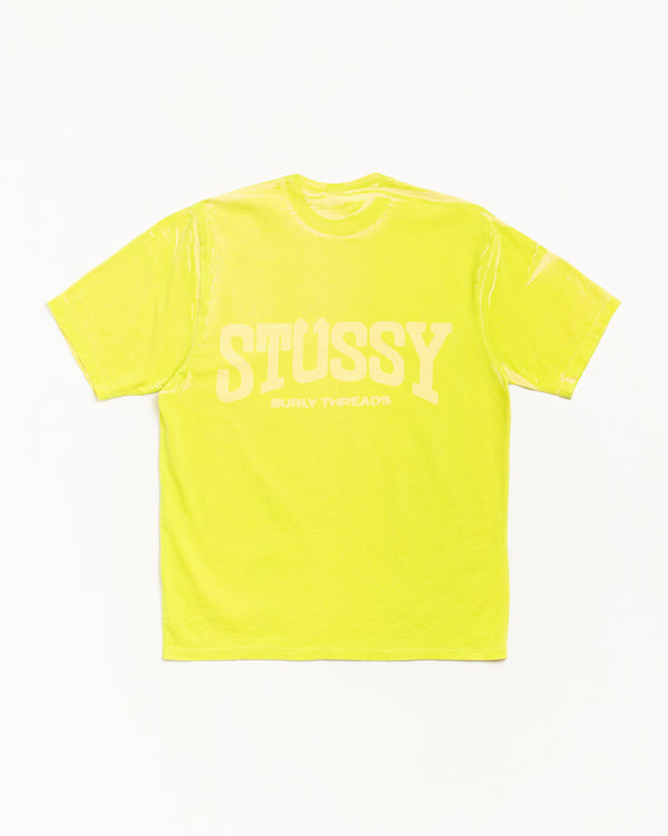Stüssy BURLY STONE WASHED TEE Lemon