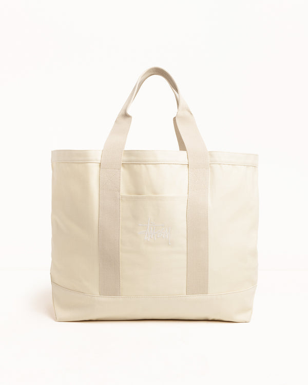 Stüssy CANVAS EXTRA LARGE TOTE Natural