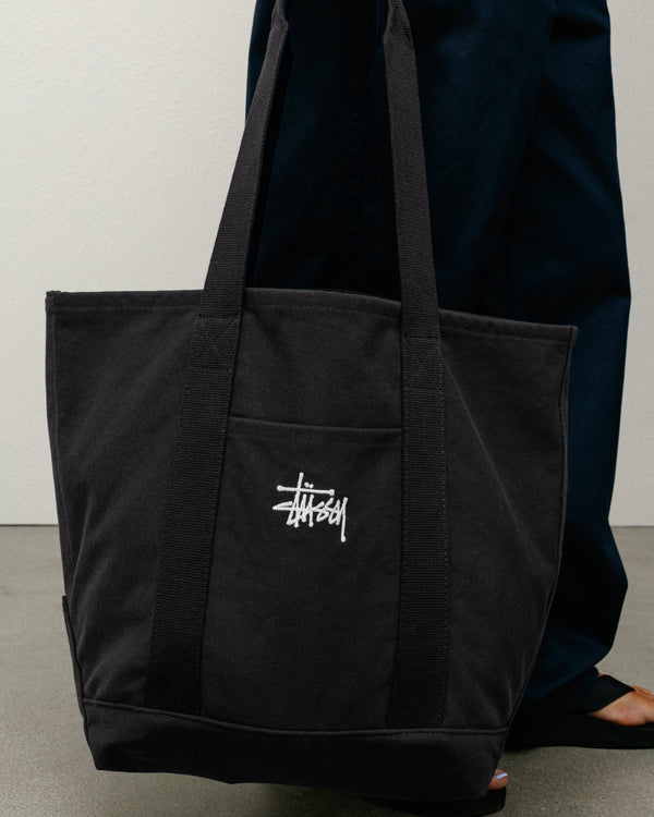 Stüssy CANVAS MARKET TOTE Black