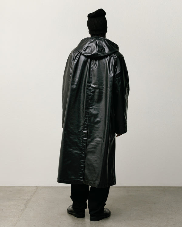 stüssy COATED FIELD COAT Black