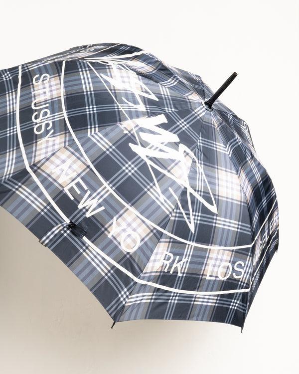 Stüssy DOT LOGO UMBRELLA Grey Plaid