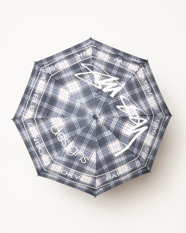 Stüssy DOT LOGO UMBRELLA Grey Plaid