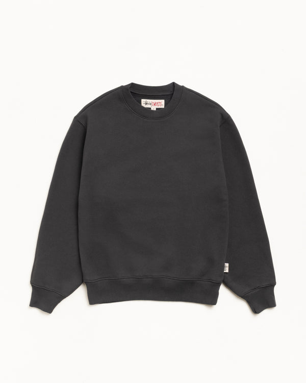 stüssy FLEECE CREW Black