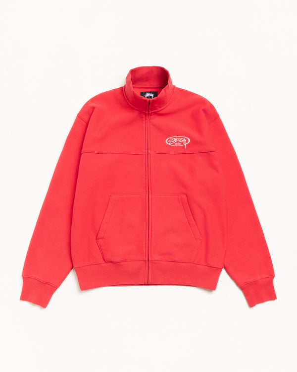 stüssy FLEECE TRACK JACKET Red