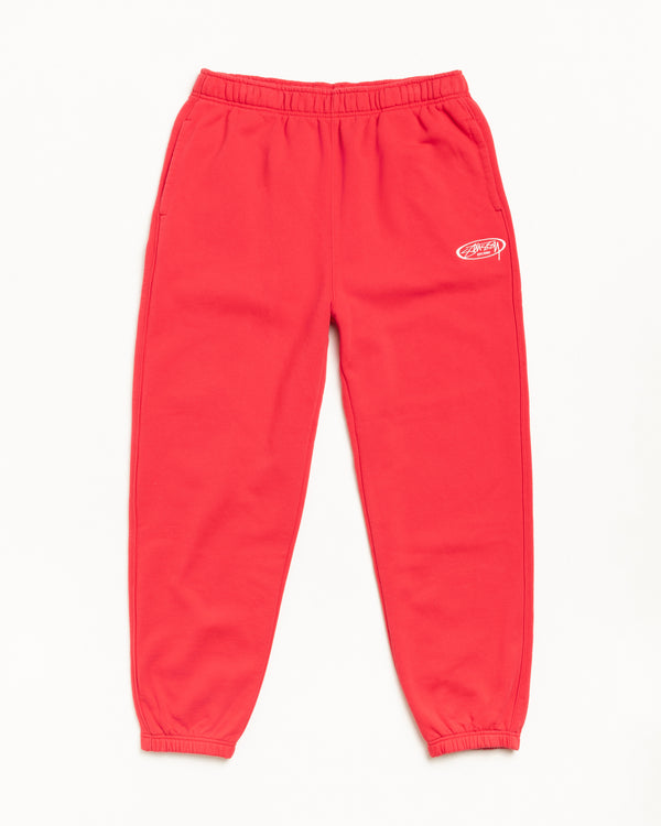 stüssy FLEECE TRACK PANT Red