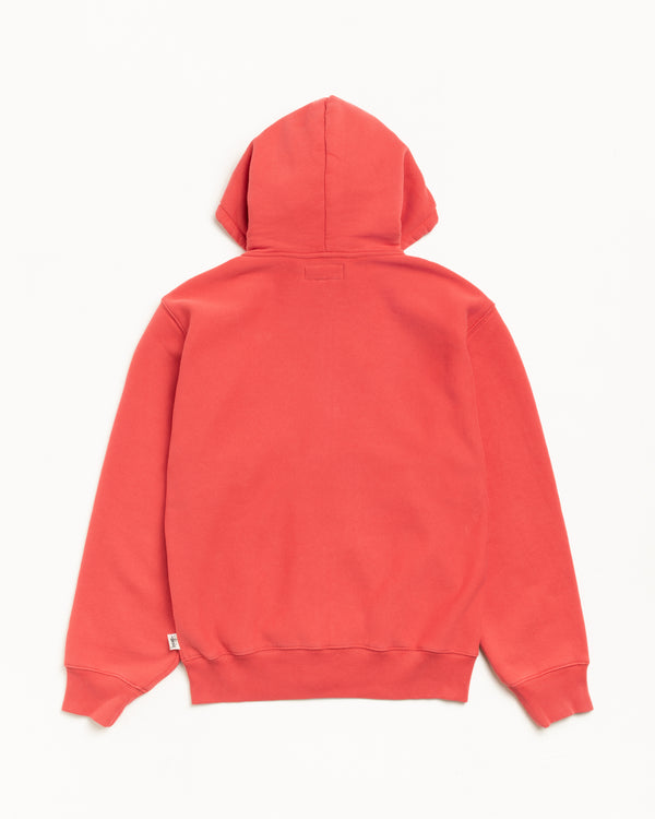 Stüssy FLEECE ZIP HOODIE Red
