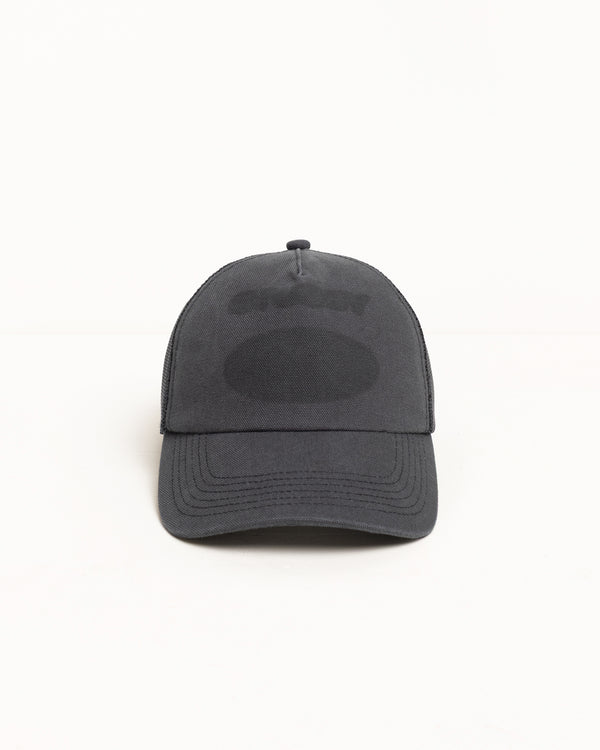 stüssy GHOST LOGO TRUCKER Black