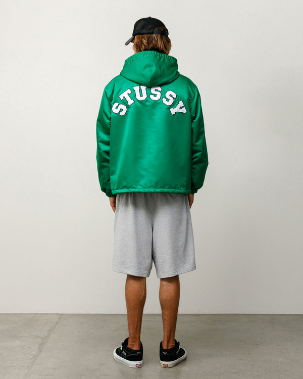 Stüssy HOODED COACHES JACKET Green