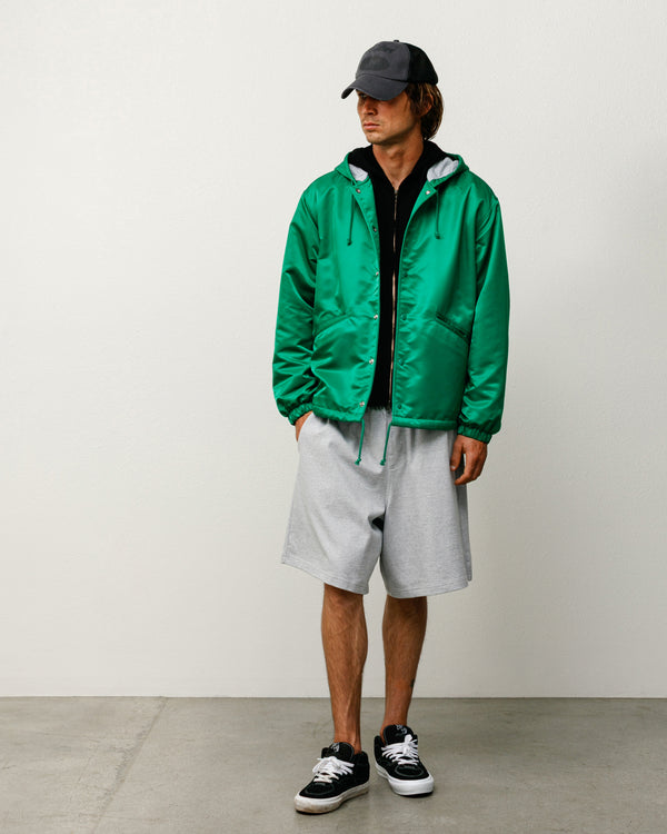 stüssy HOODED COACHES JACKET Green