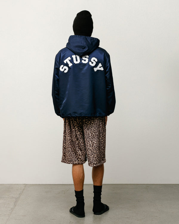 Stüssy HOODED COACHES JACKET Navy