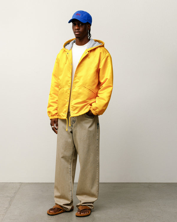 Stüssy HOODED COACHES JACKET Yellow