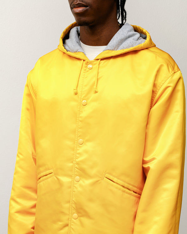 Stüssy HOODED COACHES JACKET Yellow
