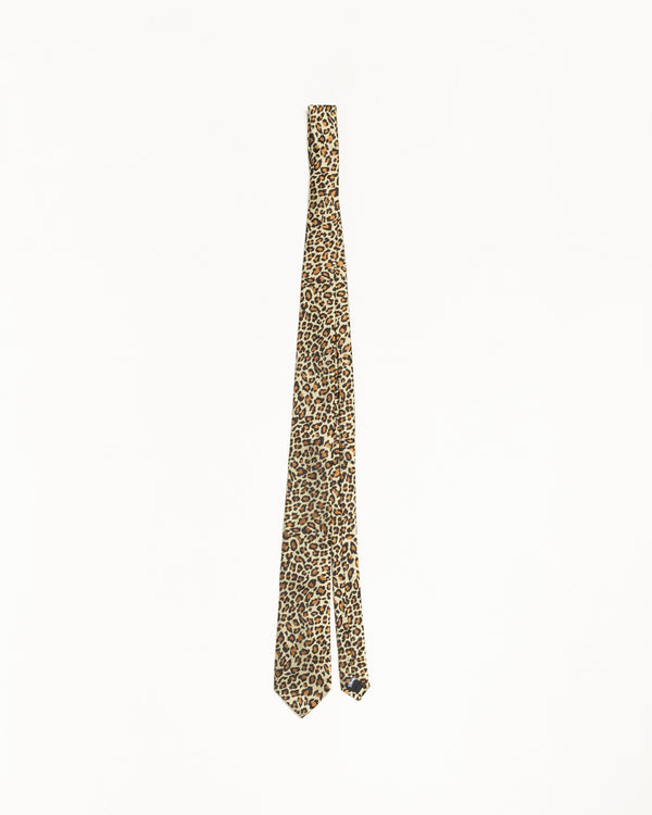 Stüssy JACQUARD LEOPARD TIE Tan Leopard