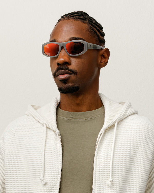 Stüssy LANDON SUNGLASSES Grey / Silver Flare Lens