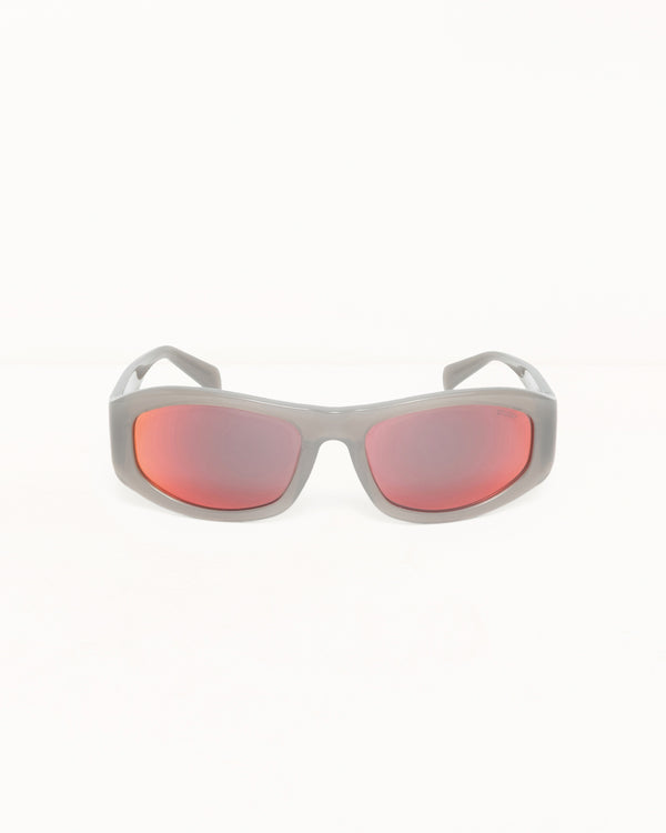 Stüssy LANDON SUNGLASSES Grey / Silver Flare Lens