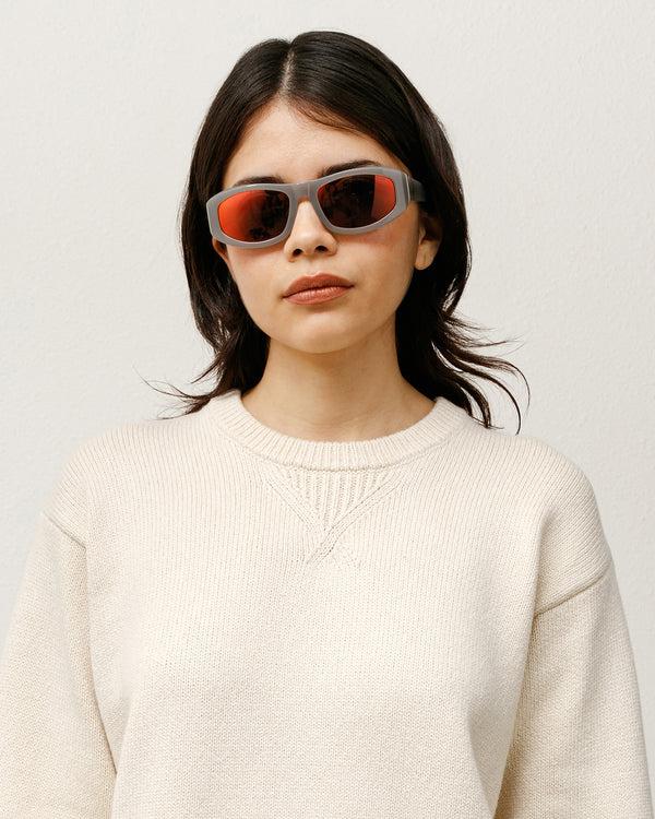 stüssy LANDON SUNGLASSES Grey / Silver Flare Lens