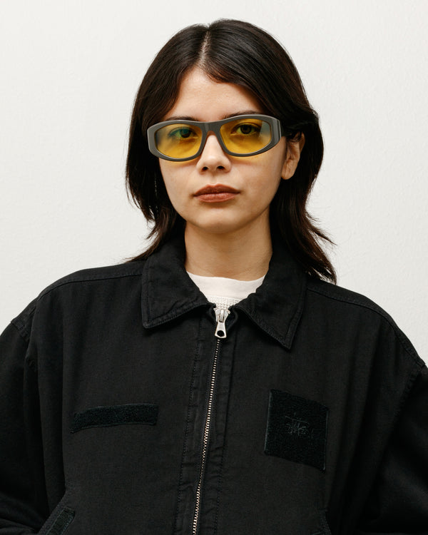 Stüssy LANDON SUNGLASSES Grey/Yellow Lens