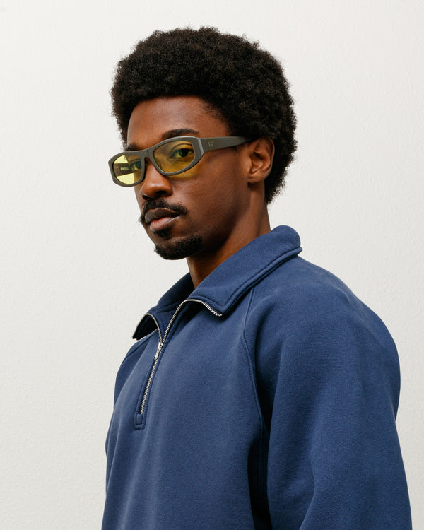 stüssy LANDON SUNGLASSES Grey/Yellow Lens