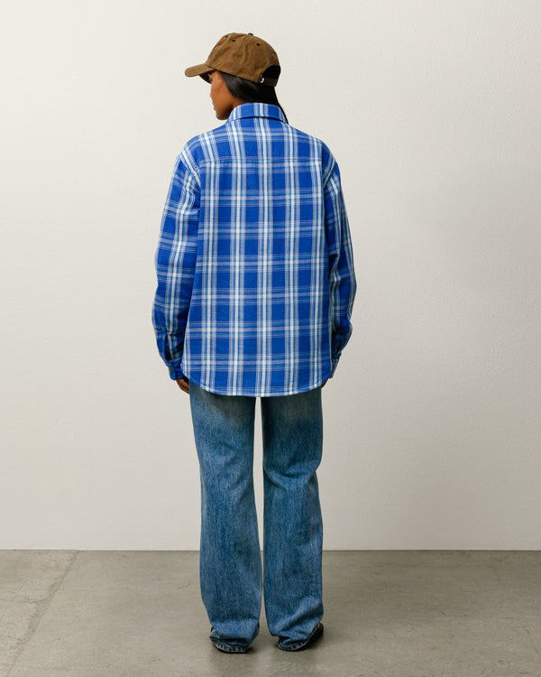Stüssy LAU PLAID SHIRT JACKET Blue