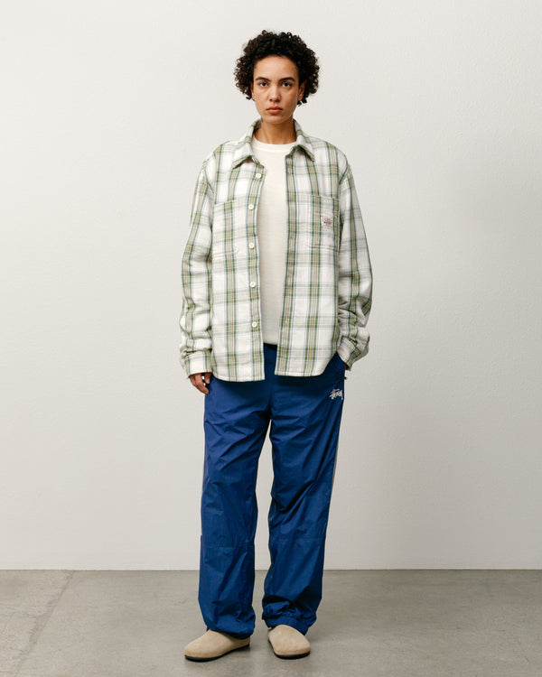 Stüssy LAU PLAID SHIRT JACKET Off White