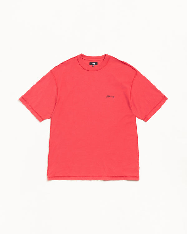 stüssy LAZY TEE Washed Red