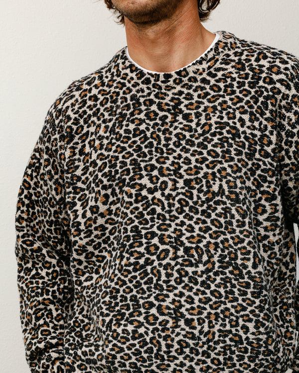 Stüssy LEOPARD SWEATER Leopard
