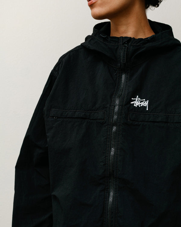 Stüssy LIGHTWEIGHT HOODED JACKET Black
