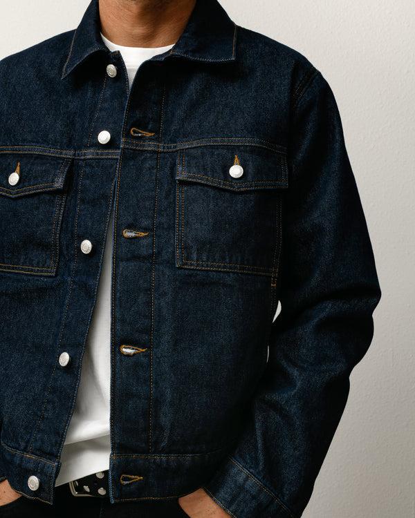 Stüssy LINED DENIM TRUCKER JACKET Rinsed Indigo