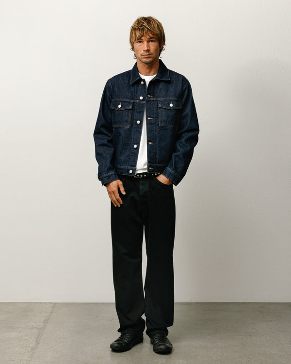 stüssy LINED DENIM TRUCKER JACKET Rinsed Indigo