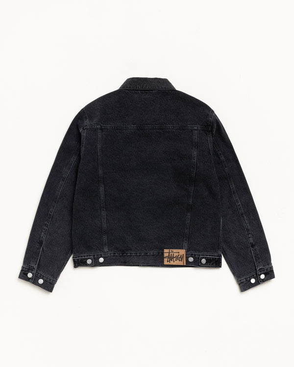 Stüssy LINED DENIM TRUCKER JACKET Vintage Black