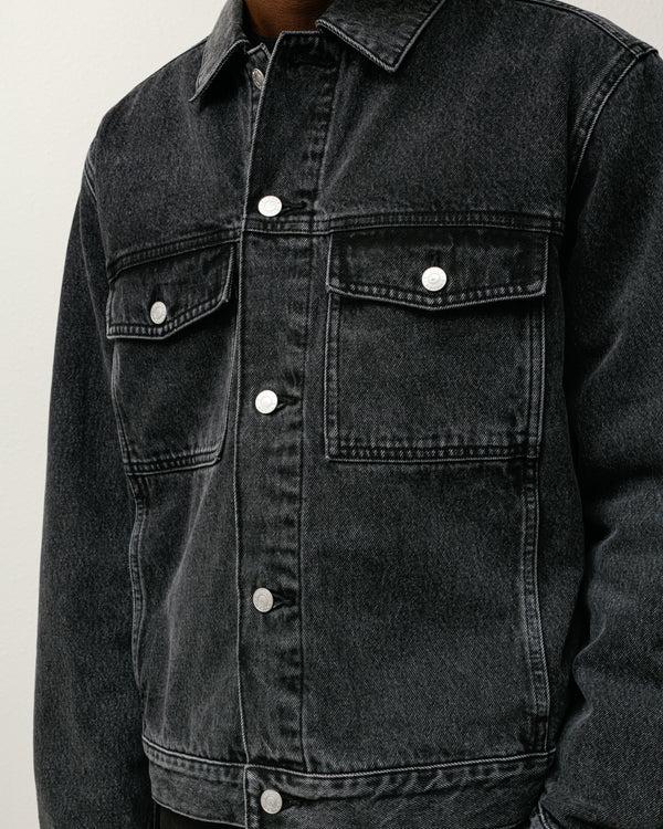 Stüssy LINED DENIM TRUCKER JACKET Vintage Black