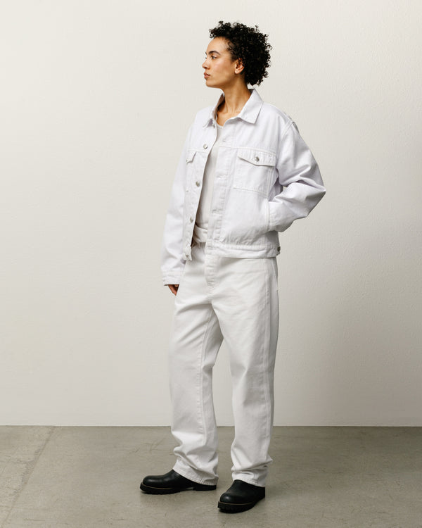 Stüssy LINED DENIM TRUCKER JACKET White