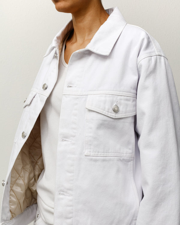 Stüssy LINED DENIM TRUCKER JACKET White