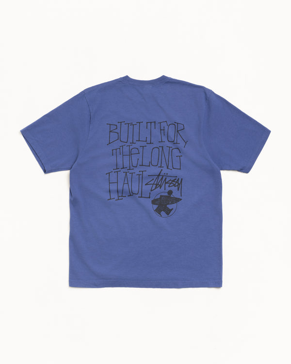 Stüssy LONG HAUL TEE PIGMENT DYED Indigo
