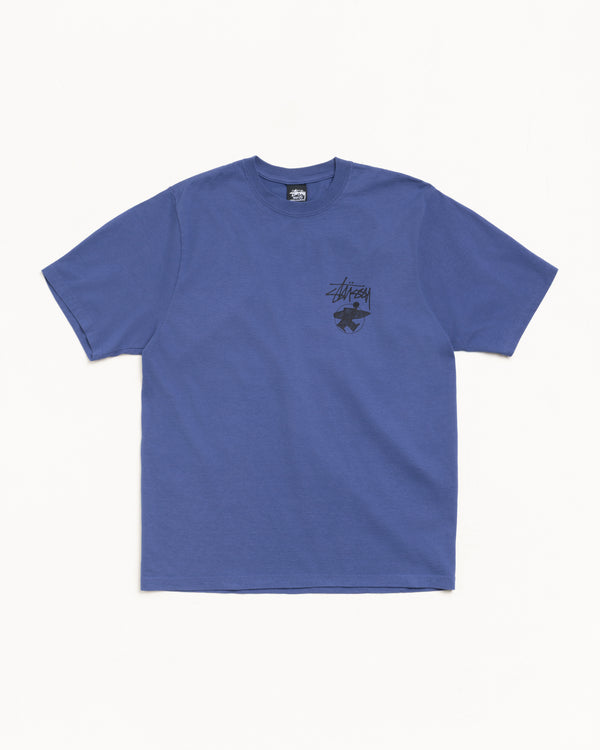 stüssy LONG HAUL TEE PIGMENT DYED Indigo