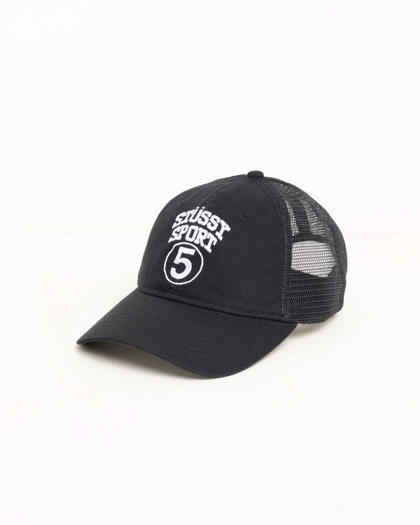 Stüssy LOW PROFILE SPORT 5 STRAPBACK Black