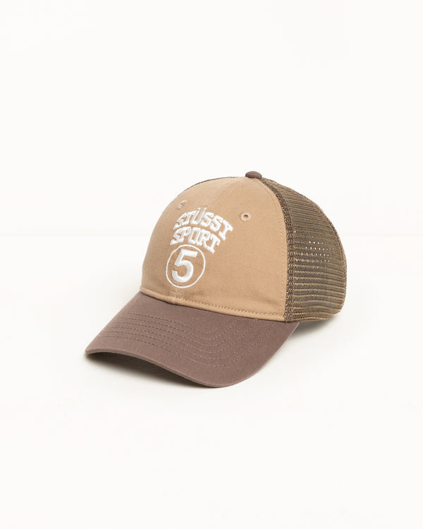 Stüssy LOW PROFILE SPORT 5 STRAPBACK Khaki