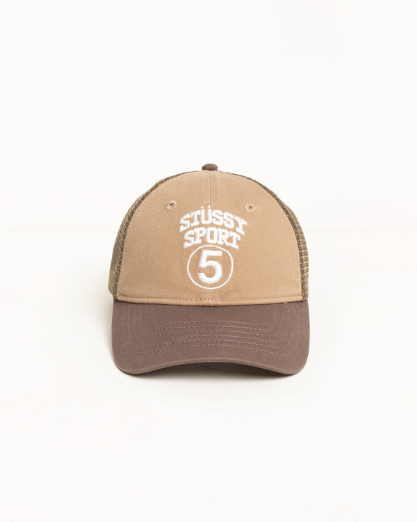 stüssy LOW PROFILE SPORT 5 STRAPBACK Khaki