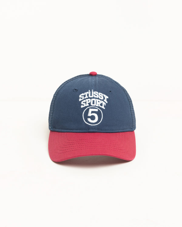 stüssy LOW PROFILE SPORT 5 STRAPBACK Navy