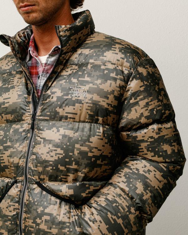 Stüssy MICRO RIPSTOP DOWN JACKET Digi Camo