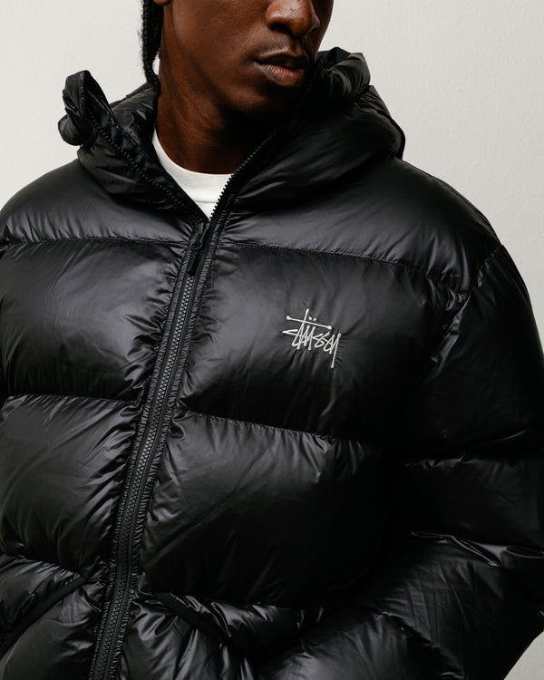 Stüssy MICRO RIPSTOP DOWN PARKA Jet Black